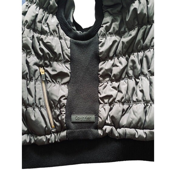 CALVIN KLEIN Performance Down Puffer Vest Women’s Size Small Premium Black - Picture 10 of 10